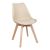 Καρέκλα Gaston pakoworld PP-PU taupe απόχρωση- φυσικό πόδι 44x52x78εκ |  Καρέκλες στο espiti