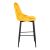 Σκαμπό μπαρ Zedna pakoworld κίτρινο βελούδο με μαύρα μεταλλικά πόδια 52x57x111εκ |  Σκαμπώ μπαρ στο espiti