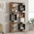 Βιβλιοθήκη Cubix pakoworld σε sonoma-ανθρακί απόχρωση 90x24,6x171,90εκ |  Βιβλιοθήκες στο espiti