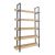 Βιβλιοθήκη Almond pakoworld σε oak-μαύρη απόχρωση 120x29x185εκ |  Βιβλιοθήκες στο espiti