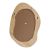 Καθρέπτης οβάλ Enola pakoworld mdf σε φυσική απόχρωση 54x2.5x80εκ |  Καθρέπτες στο espiti