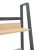 Βιβλιοθήκη Ryder pakoworld σε oak-μαύρη απόχρωση 75x36x185εκ |  Βιβλιοθήκες στο espiti