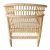 Πολυθρόνα Necorian paakoworld teak ξύλο με pe rattan σε φυσική απόχρωση και λευκό μαξιλάρι 80x70x87εκ |  Πολυθρόνες τραπεζαρίας στο espiti