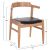 ΠΟΛΥΘΡΟΝΑ CERSEI HM9946.01 RUBBERWOOD ΣΕ LIGHT OAK & PU ΣΕ ΜΑΥΡΟ 57x53x72Υεκ |  Πολυθρόνες σαλονιού στο espiti