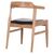 ΠΟΛΥΘΡΟΝΑ CERSEI HM9946.01 RUBBERWOOD ΣΕ LIGHT OAK & PU ΣΕ ΜΑΥΡΟ 57x53x72Υεκ |  Καρέκλες στο espiti