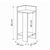 Κομοδίνο Elos Megapap αριστερό χρώμα sapphire oak - ανθρακί 25x27x60εκ. |  Κομοδίνα στο espiti