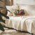 Ριχτάρι Τριθέσιου 180x310cm GOFIS HOME  Eliena Ivory 402/05 |  Ριχτάρια στο espiti