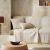 Ριχτάρι Διθέσιου 180x250cm GOFIS HOME  Laurel Hemp Beige 731/04 |  Ριχτάρια στο espiti