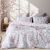 Beauty Home Σετ σεντόνια υπέρδιπλα με λάστιχο Ninet Art 12252 170x200+30 Γκρι,Ροζ       |  Σεντόνια Υπέρδιπλα / King Size στο espiti