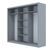 Ντουλάπα Grandio Γκρι 250x60x215cm AlphaB2B |  Ντουλάπες ρούχων στο espiti