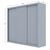 Ντουλάπα Grandio Γκρι 250x60x215cm AlphaB2B |  Ντουλάπες ρούχων στο espiti