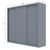 Ντουλάπα Grandio Γκρι 250x60x215cm AlphaB2B |  Ντουλάπες ρούχων στο espiti