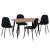 ΣΕΤ ΤΡΑΠΕΖΑΡΙΑΣ 5ΤΜΧ ALIZA HM11196.09 MDF TOP-ΒΕΛΟΥΔΟ & ΜΕΤΑΛΛΟ ΣΕ ΜΑΥΡΟ |  Σετ τραπεζαρίες στο espiti