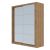 Ντουλάπα Reflex Χρυσό Δρυς με καθρέφτη 180x60x215cm AlphaB2B |  Ντουλάπες ρούχων στο espiti