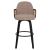 ΣΚΑΜΠΟ ΜΠΑΡ ΠΕΡΙΣΤΡΕΦΟΜΕΝΟ BECKER HM18251.03 PLYWOOD ΜΑΥΡΟ--ΚΑΦΕ ΥΦΑΣΜΑ 50x52x100Υ |  Σκαμπώ μπαρ στο espiti