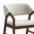 Πολυθρόνα Livia pakoworld rubberwood σε καρυδί-εκρού απόχρωση 47.5x54.5x78εκ |  Πολυθρόνες τραπεζαρίας στο espiti
