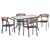 ΣΕΤ ΤΡΑΠΕΖΑΡΙΑΣ 5ΤΜΧ ADAM HM21160 ΚΑΡΕΚΛΕΣ ΑΛΟΥΜΙΝΙΟΥ & ΤΡΑΠΕΖΙ 120x70 ΓΚΡΙ |  Σετ τραπεζαρία κήπου στο espiti