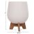 ΣΕΤ 3 ΓΛΑΣΤΡΕΣ ΜΕ ΞΥΛΙΝΕΣ ΒΑΣΕΙΣ TRYLL HM4681.02 FIBER CEMENT ΛΕΥΚΟ |  Λουλούδια στο espiti