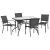ΣΕΤ ΤΡΑΠΕΖΑΡΙΑΣ 5ΤΜΧ REDAN HM21223.01 ΤΡΑΠΕΖΙ & 4 ΠΟΛΥΘΡΟΝΕΣ ΣΕ ΜΑΥΡΟ |  Σετ τραπεζαρία κήπου στο espiti