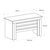 Γραφείο εργασίας Epito Megapap χρώμα ανθρακί - sepet oak 140x59,6x76,8εκ. |  Γραφεία στο espiti