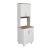 Έπιπλο κουζίνας Kalira 2 Megapap χρώμα λευκό - rota oak 60x40x196εκ. |  Ντουλάπια στο espiti