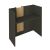 Γραφείο υποδοχής - reception Bonveno Megapap χρώμα ανθρακί - sepet oak 90x43,2x110εκ. |  Reception γραφείου στο espiti