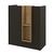 Γραφείο υποδοχής - reception Bonveno Megapap χρώμα ανθρακί - sepet oak 90x43,2x110εκ. |  Reception γραφείου στο espiti