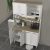 Έπιπλο κουζίνας Potter 4 Megapap χρώμα λευκό - rota oak 120x40x196,1εκ. |  Ντουλάπια στο espiti