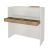Γραφείο υποδοχής - reception Navita Megapap με LED χρώμα λευκό - sepet oak 113,6x42x111,8εκ. |  Reception γραφείου στο espiti