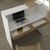 Γραφείο υποδοχής - reception Navita Megapap με LED χρώμα λευκό - sepet oak 113,6x42x111,8εκ. |  Reception γραφείου στο espiti