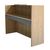 Γραφείο υποδοχής - reception Navita Megapap με LED χρώμα sepet oak - ανθρακί 113,6x42x111,8εκ. |  Reception γραφείου στο espiti