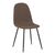 Καρέκλα Bella pakoworld καφέ ύφασμα με πόδι μαύρο μέταλλο 43.5x52x89εκ |  Καρέκλες στο espiti