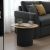 Τραπέζι σαλονιού Dovel pakoworld mdf σε sonoma-μαυρη απόχρωση Φ70x40εκ |  Τραπέζια στο espiti