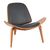Πολυθρόνα Vilma pakoworld PU μαύρο- plywood καρυδί 90x76.5x74.5εκ |  Πολυθρόνες γραφείου στο espiti