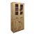 Βιτρίνα-ντουλάπα Nisso pakoworld σε oak απόχρωση 80x40x183.5εκ |  Βιτρίνες - Έπιπλα εισόδου στο espiti