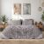 Beauty Home Σετ σεντόνια φανελένια μονά με λάστιχο Leonardo Art 12333 105x200+32 Γκρι       |  Σεντόνια Υπέρδιπλα / King Size στο espiti