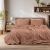 Beauty Home Σετ σεντόνια φανελένια μονά με λάστιχο Frida Art 12336 105x200+32 Κεραμιδί       |  Σεντόνια Υπέρδιπλα / King Size στο espiti