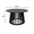 Τραπέζι σαλονιού Domonic pakoworld mdf σε μαύρη απόχρωση Φ80x45εκ |  Τραπεζάκια σαλονιού στο espiti