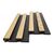 PS PANEL  ΜΕ 3D ΠΗΧΑΚΙΑ F4 RESIDENCE 21/122 mm  NAT.OAK/BLACK NewPlan - NewPlan |  Διακόσμηση τοίχου στο espiti