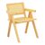Πολυθρόνα Winslow pakoworld rubberwood-rattan σε φυσική απόχρωση 51x54x80εκ |  Πολυθρόνες τραπεζαρίας στο espiti