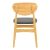 Καρέκλα Cardith pakoworld rubberwood-plywood σε φυσική απόχρωση-pu μαύρο 48x51x78εκ |  Καρέκλες στο espiti