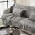 Ριχτάρι Τετραθέσιου 180x350cm GOFIS HOME  Silver Grey 184/15 |  Ριχτάρια στο espiti