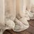 Κουρτίνα με σιρίτι 140x280cm GOFIS HOME  Leaf Beige AW24 532/06 |  Ετοιμες μονοχρωμες κουρτίνες στο espiti