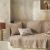 Ριχτάρι Πολυθρόνας 180x180cm GOFIS HOME  Ori Hemp Beige 401/21 |  Ριχτάρια στο espiti
