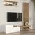 Σύνθεση τηλεόρασης Dumont Megapap χρώμα λευκό - sepet oak 180x36,8x200εκ. |  Συνθέσεις σαλονιού στο espiti