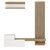 Σύνθεση τηλεόρασης Dumont Megapap χρώμα λευκό - sepet oak 180x36,8x200εκ. |  Συνθέσεις σαλονιού στο espiti