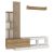 Σύνθεση τηλεόρασης Vermont Megapap χρώμα λευκό - sepet oak 180x40x193,8εκ. |  Συνθέσεις σαλονιού στο espiti