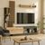 Σύνθεση τηλεόρασης Vermont Megapap χρώμα ανθρακί - sepet oak 180x40x193,8εκ. |  Συνθέσεις σαλονιού στο espiti