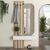 Έπιπλο εισόδου Reyas Megapap χρώμα λέυκό - sepet oak 90x27x205,6εκ. |  Βιτρίνες - Έπιπλα εισόδου στο espiti