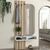 Έπιπλο εισόδου Reyas Megapap χρώμα λέυκό - sepet oak 90x27x205,6εκ. |  Βιτρίνες - Έπιπλα εισόδου στο espiti